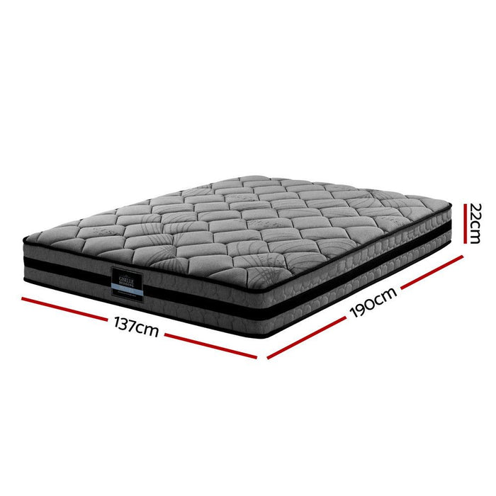 Giselle Bedding 22cm Mattress Medium Firm Double -Home Living Store - -  