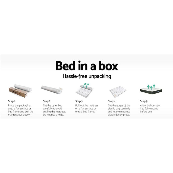Giselle Bedding 25cm Mattress Green Tea Foam Queen -Home Living Store - -  