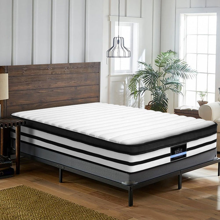 Giselle Bedding 27cm Mattress Euro Top King -Home Living Store - -  