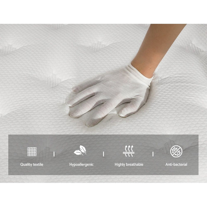 Giselle Bedding 30cm Mattress Euro Top Double -Home Living Store - -  