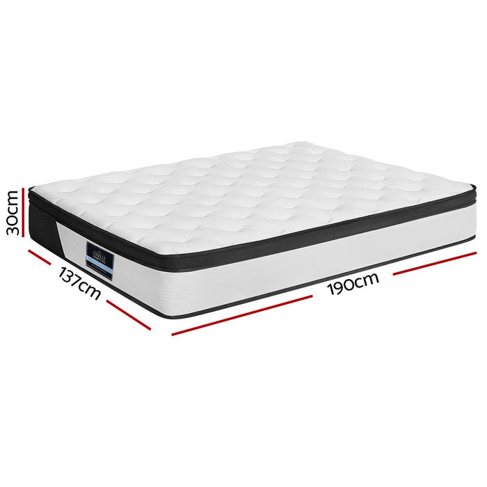 Giselle Bedding 30cm Mattress Euro Top Double -Home Living Store - -  