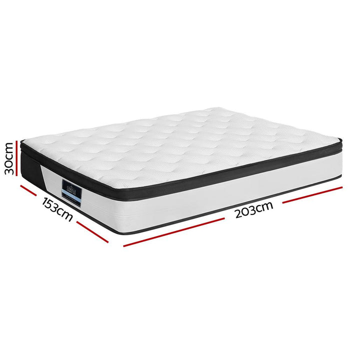 Giselle Bedding 30cm Mattress Euro Top Queen -Home Living Store - -  