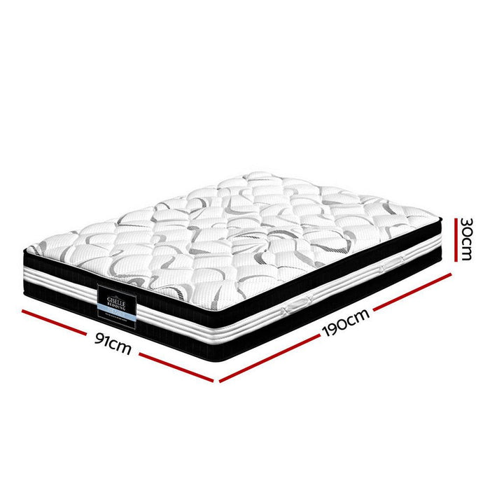 Giselle Bedding 30cm Mattress Medium Firm Single -Home Living Store - -  