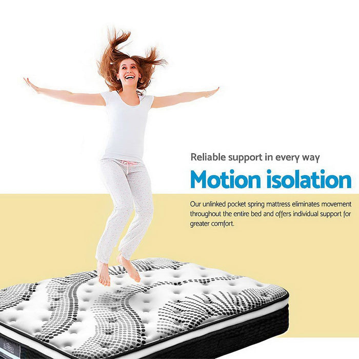 Giselle Bedding 32cm Mattress Euro Top Double -Home Living Store - -  