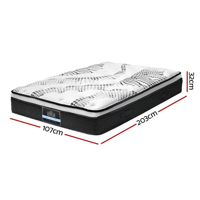 Giselle Bedding 32cm Mattress Euro Top King Single -Home Living Store - -  