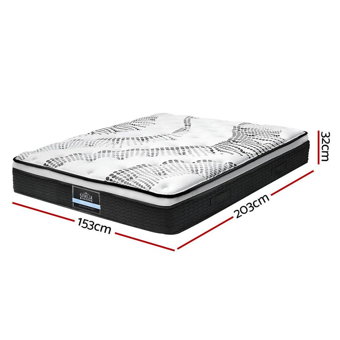 Giselle Bedding 32cm Mattress Euro Top Queen -Home Living Store - -  