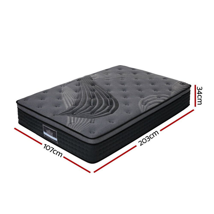 Giselle Bedding 34cm Mattress Bamboo Cover King Single -Home Living Store - -  