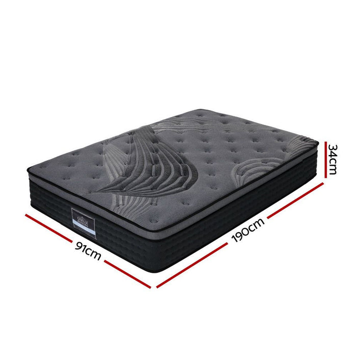 Giselle Bedding 34cm Mattress Bamboo Cover Single -Home Living Store - -  