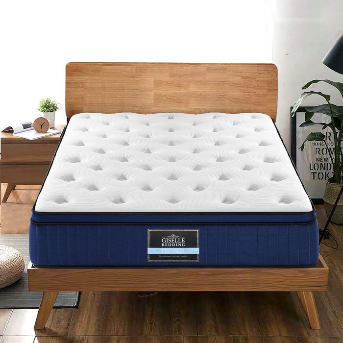Giselle Bedding 34cm Mattress Cool Gel Memory Foam 7 Zone Queen -Home Living Store - -  