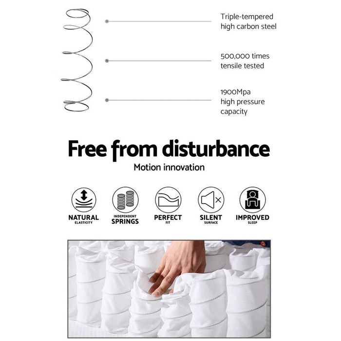Giselle Bedding 34cm Mattress Cool Gel Memory Foam 7 Zone Queen -Home Living Store - -  