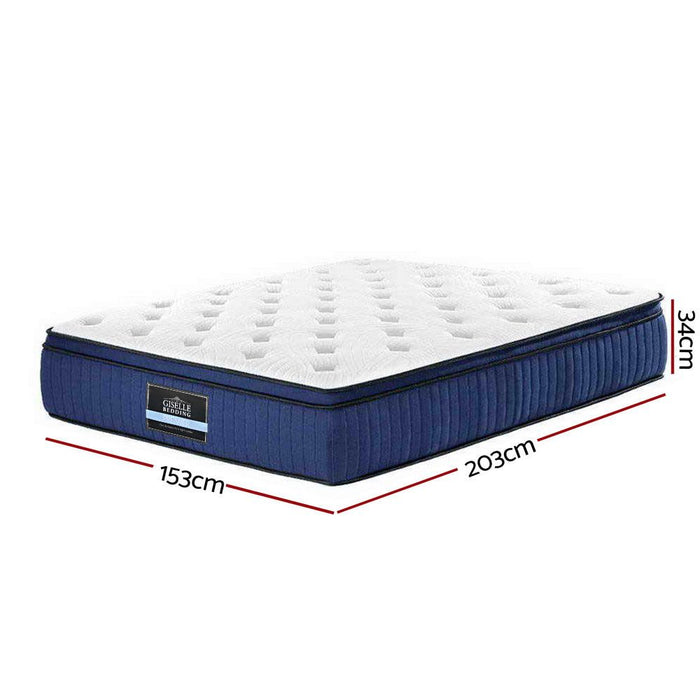 Giselle Bedding 34cm Mattress Cool Gel Memory Foam 7 Zone Queen -Home Living Store - -  