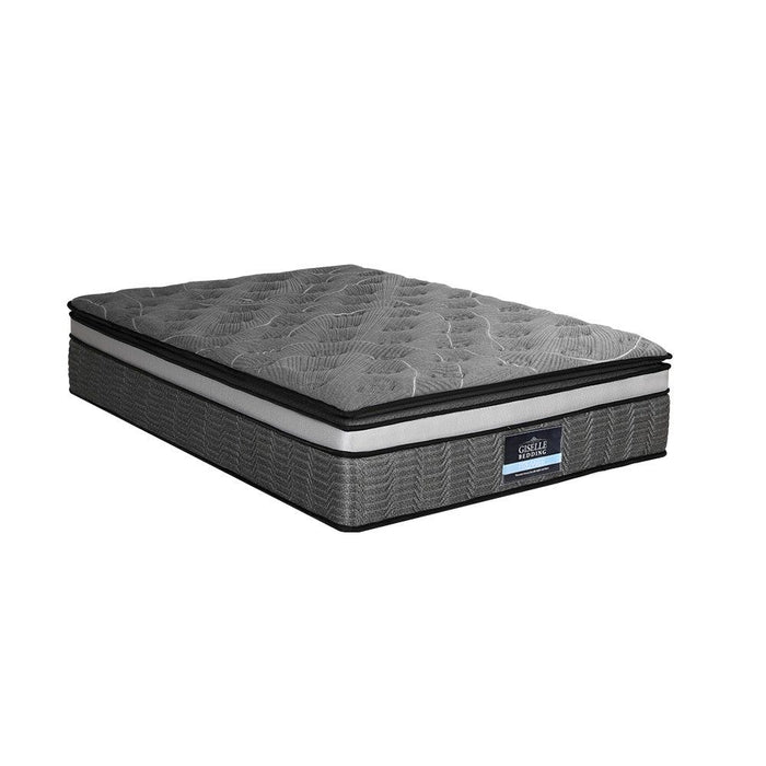 Giselle Bedding 34cm Mattress Double Layer Pocket Spring Queen -Home Living Store - -  