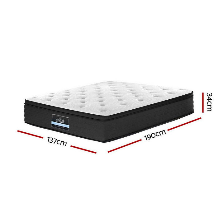 Giselle Bedding 34cm Mattress Euro Top Double -Home Living Store - -  
