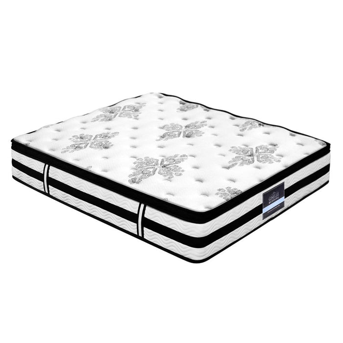 Giselle Bedding 34cm Mattress Euro Top Pocket Spring Super King -Home Living Store - -  