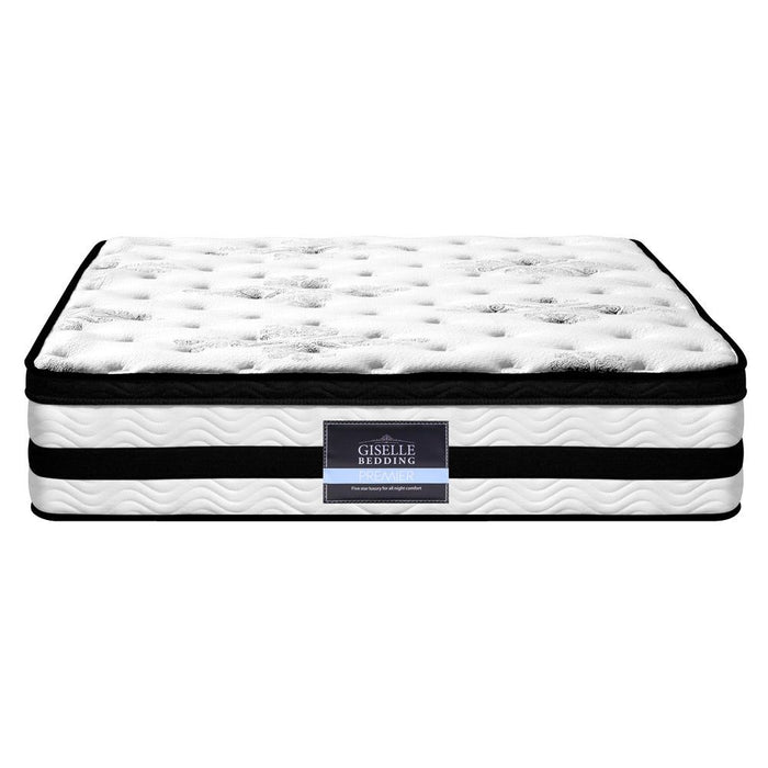 Giselle Bedding 34cm Mattress Euro Top Pocket Spring Super King -Home Living Store - -  