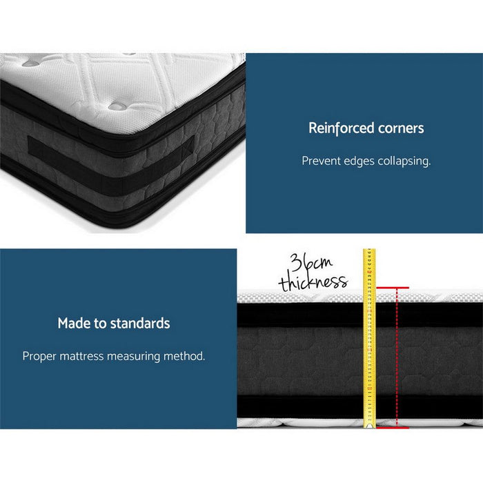 Giselle Bedding 36cm Mattress Cool Gel Memory Foam Double -Home Living Store - -  