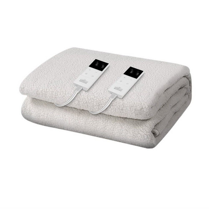 Giselle Bedding Double Size Electric Blanket Fleece -Home Living Store - -  