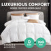 Giselle Bedding Double Size Goose Down Quilt -Home Living Store - -  