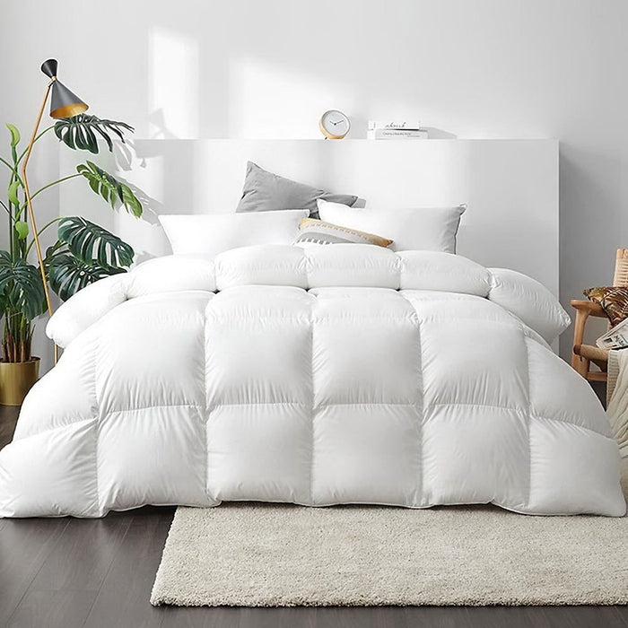 Giselle Bedding Duck Down Feather Quilt 700GSM King Size -Home Living Store - -  