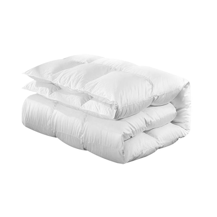 Giselle Bedding Duck Down Feather Quilt 700GSM King Size -Home Living Store - -  