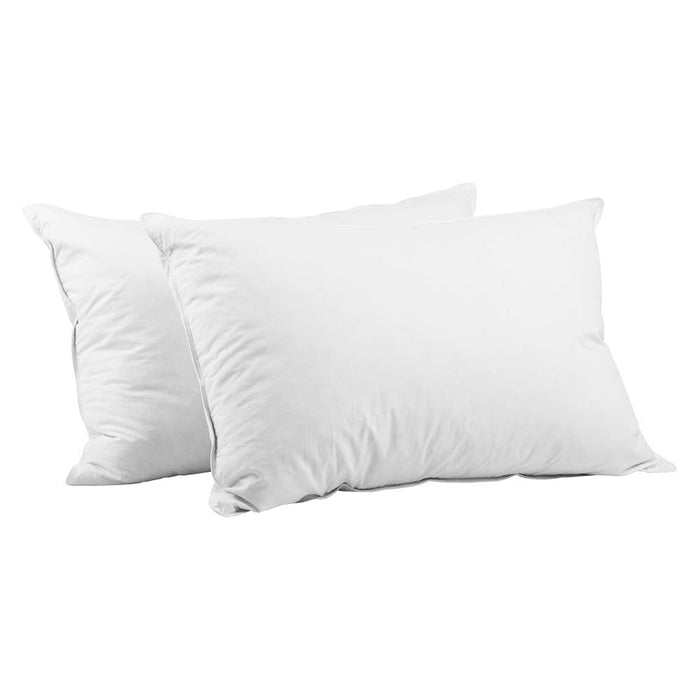 Giselle Bedding Duck Feather Down Pillow Twin Pack -Home Living Store - -  