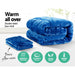 Giselle Bedding Faux Mink Quilt Blue Queen -Home Living Store - -  