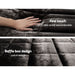 Giselle Bedding Faux Mink Quilt Charcoal Double -Home Living Store - -  