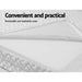 Giselle Bedding Foldable Mattress Folding Foam Cot Bed White -Home Living Store - -  