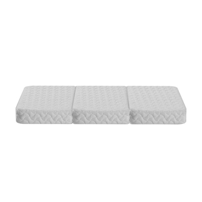 Giselle Bedding Foldable Mattress Folding Foam Cot Bed White -Home Living Store - -  