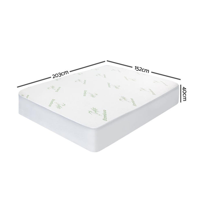 Giselle Bedding Mattress Protector Bamboo Queen -Home Living Store - -  