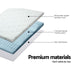 Giselle Bedding Memory Foam Mattress Topper 7-Zone 8cm Double -Home Living Store - -  