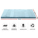 Giselle Bedding Memory Foam Mattress Topper 7-Zone 8cm Single -Home Living Store - -  