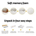 Giselle Bedding Memory Foam Mattress Topper 7-Zone Airflow Pad 8cm Queen White -Home Living Store - -  