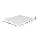 Giselle Bedding Memory Foam Mattress Topper 7-Zone Airflow Pad 8cm Queen White -Home Living Store - -  