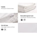 Giselle Bedding Memory Foam Mattress Topper 8cm King -Home Living Store - -  
