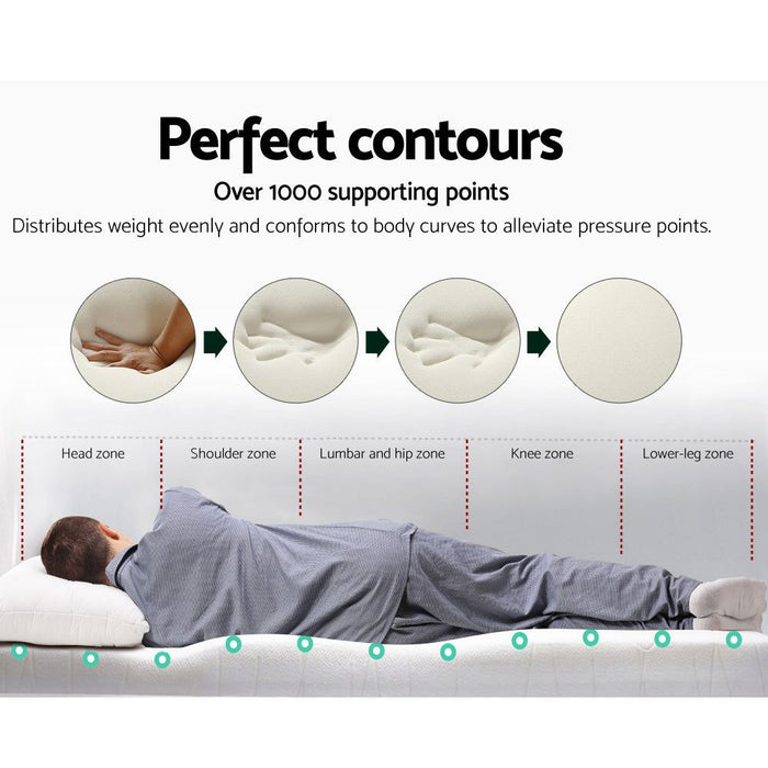 Giselle Bedding Memory Foam Mattress Topper 8cm Queen -Home Living Store - -  