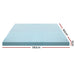 Giselle Bedding Memory Foam Mattress Topper Cool Gel 5cm Single -Home Living Store - -  