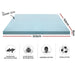 Giselle Bedding Memory Foam Mattress Topper Cool Gel 8cm Queen -Home Living Store - -  