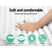Giselle Bedding Memory Foam Mattress Topper Egg Crate 5cm Queen -Home Living Store - -  