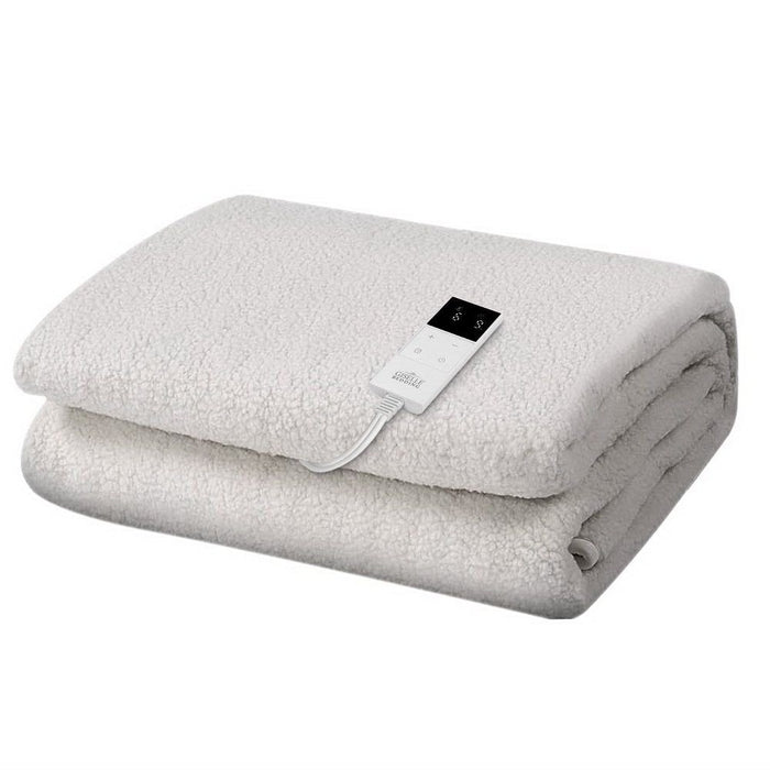 Giselle Bedding Single Size Electric Blanket Fleece -Home Living Store - -  