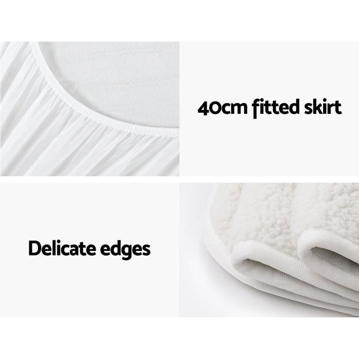 Giselle Bedding Single Size Electric Blanket Fleece -Home Living Store - -  