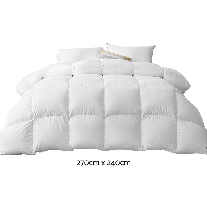 Giselle Bedding Super King 500GSM Goose Down Feather Quilt -Home Living Store - -  