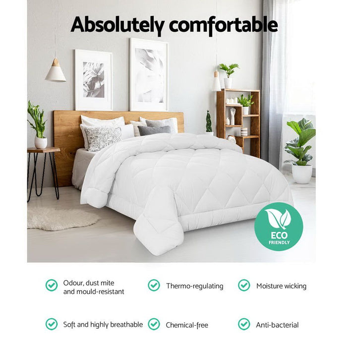 Giselle Bedding Super King 700GSM Microfibre Bamboo Microfiber Quilt -Home Living Store - -  