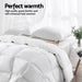 Giselle Bedding Super King 800GSM Goose Down Feather Quilt -Home Living Store - -  