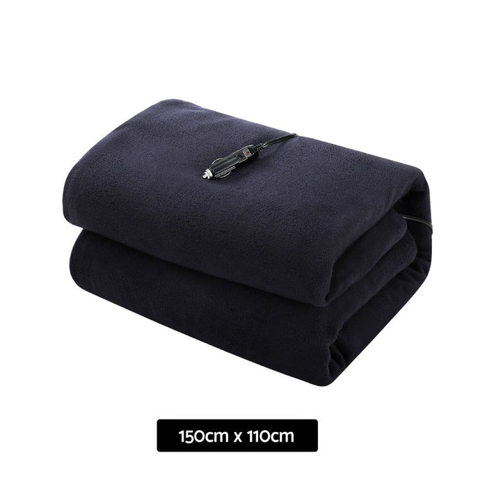 Giselle Electric Heated Blanket Car Truck Throw Rug Travel Camping 12V DC Aut -Home Living Store - -  