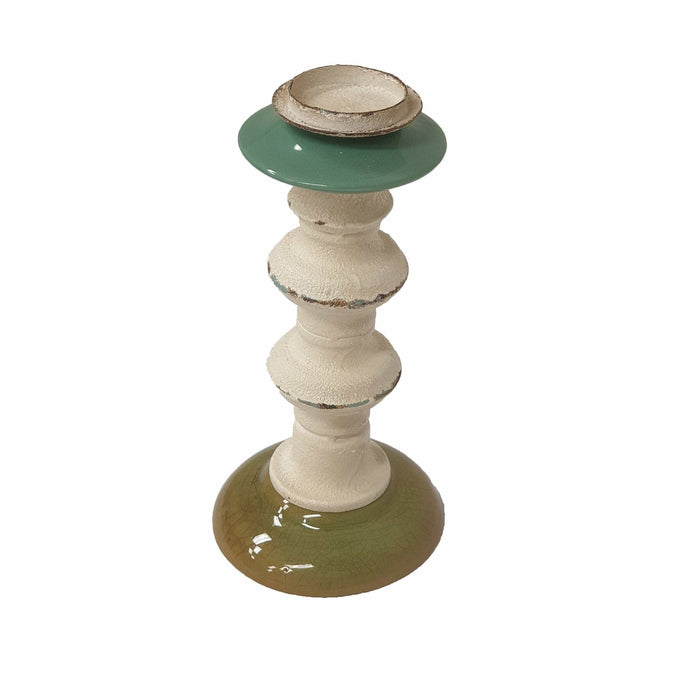 Green Base Antique Candle Holder by Urban Style -Home Living Store - -  
