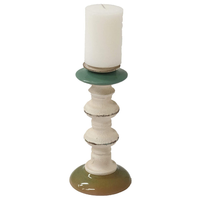 Green Base Antique Candle Holder by Urban Style -Home Living Store - -  