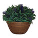 Green With Purple Flowers 20cm Artificial Plant by Criterion -Home Living Store - -  