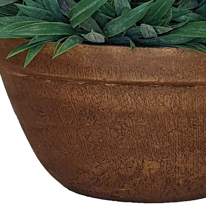 Green With Purple Flowers 20cm Artificial Plant by Criterion -Home Living Store - -  