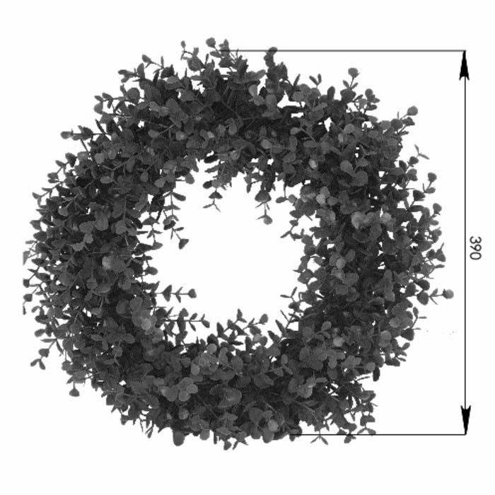 Green Wreath 40cm Artifical Plant by Criterion -Home Living Store - -  